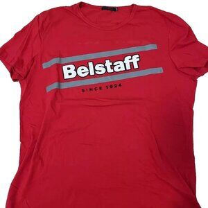 Belstaff Men T-Shirt, Red 3XL 100% Cotton Made in Italy